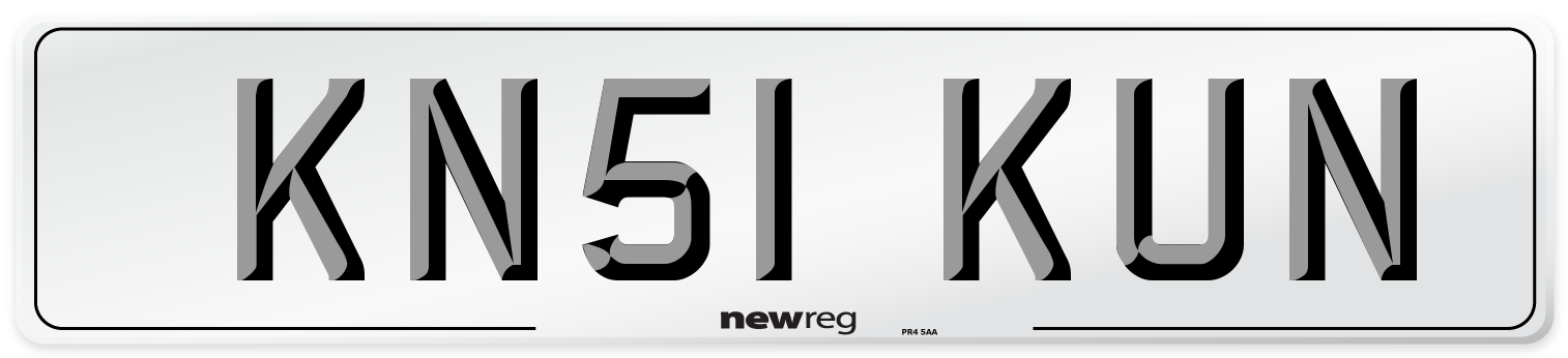 KN51 KUN Number Plate from New Reg